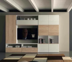 Parete attrezzata Lions linea oak 6  Collezione esclusiva in stile moderno a prezzo scontato