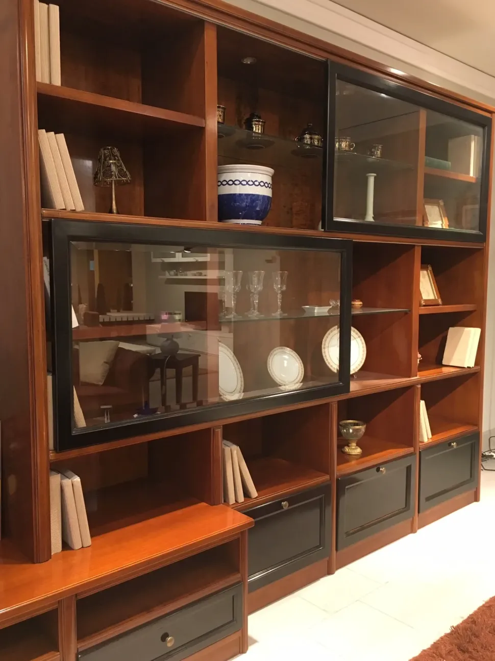 Parete attrezzata Living Piombini in legno in Offerta Outlet