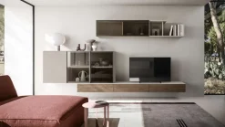 Parete attrezzata Location 13 Santalucia in stile moderno a prezzo ribassato