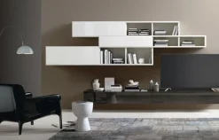 Parete attrezzata M6c79 Sangiacomo in stile moderna a prezzo ribassato