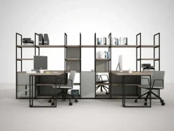 Parete attrezzata Md work in metallo in Offerta Outlet