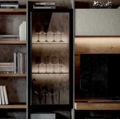 Parete attrezzata Mito 5.0 - qsm611 Imab in stile design a prezzo ribassato