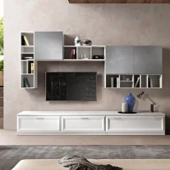 Parete attrezzata Mobile living modello jazz 107 di Gierre mobili in OFFERTA OUTLET