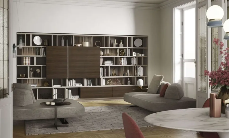 Parete attrezzata modello Noemi di Artigianale: richiedi il prezzo