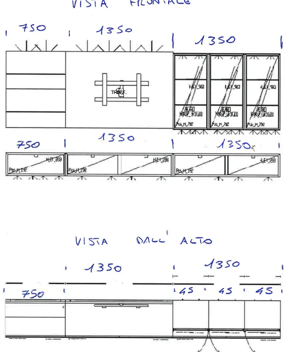 Parete attrezzata Modulart della firma Presotto con un ribasso esclusivo