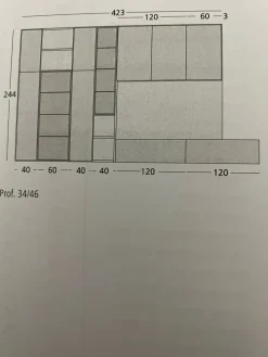 Parete attrezzata Mood 8 Astor mobili in stile design a prezzo ribassato