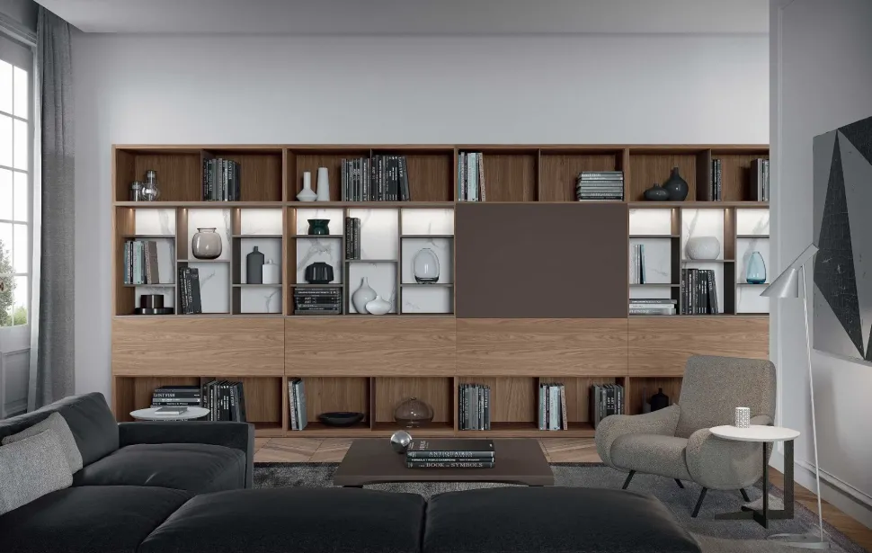 Parete attrezzata Mood 14 di Astor mobili scontata del 31%