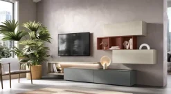 Parete attrezzata Moretticompact comp. kf104 Moretti compact camerette in stile design a prezzo ribassato