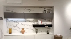 Parete attrezzata Motus living Scavolini in stile moderna a prezzo ribassato
