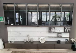 Parete attrezzata Oasi modul art Presotto in stile moderno a prezzo ribassato