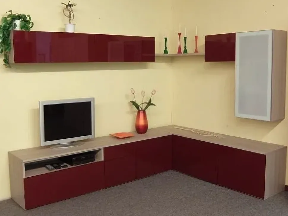 Parete attrezzata One day Siloma in stile moderno a prezzo scontato