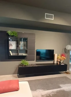 Parete attrezzata Parete soggiorno quid Poliform in stile moderna a prezzo ribassato