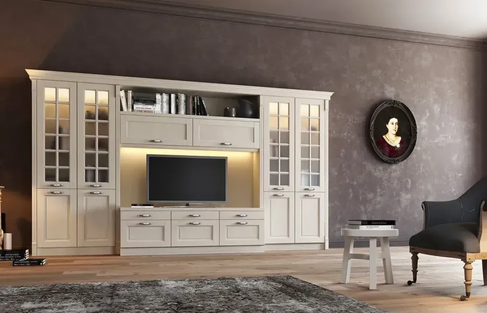 Parete attrezzata Parete attrezzata modello asolo di Arredo3 scontata del 50%