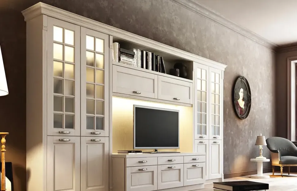 Parete attrezzata Parete attrezzata modello asolo di Arredo3 scontata del 50%