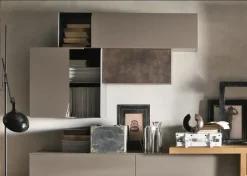 Parete attrezzata Parete attrezzata industrial Nuovi mondi collection in stile moderna a prezzo scontato