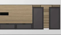 Parete attrezzata Qmc017 del brand Imab con un ribasso esclusivo