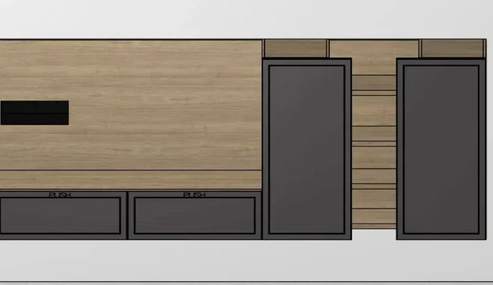 Parete attrezzata Qmc017 del brand Imab con un ribasso esclusivo