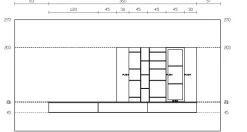 Parete attrezzata Qmc005 Imab in stile moderna a prezzo scontato
