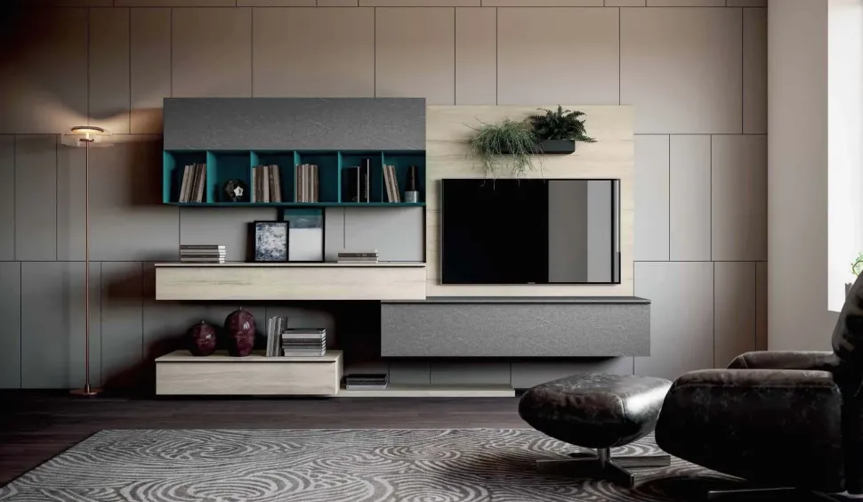 Parete attrezzata Qsm 629 del marchio Imab con uno sconto esclusivo