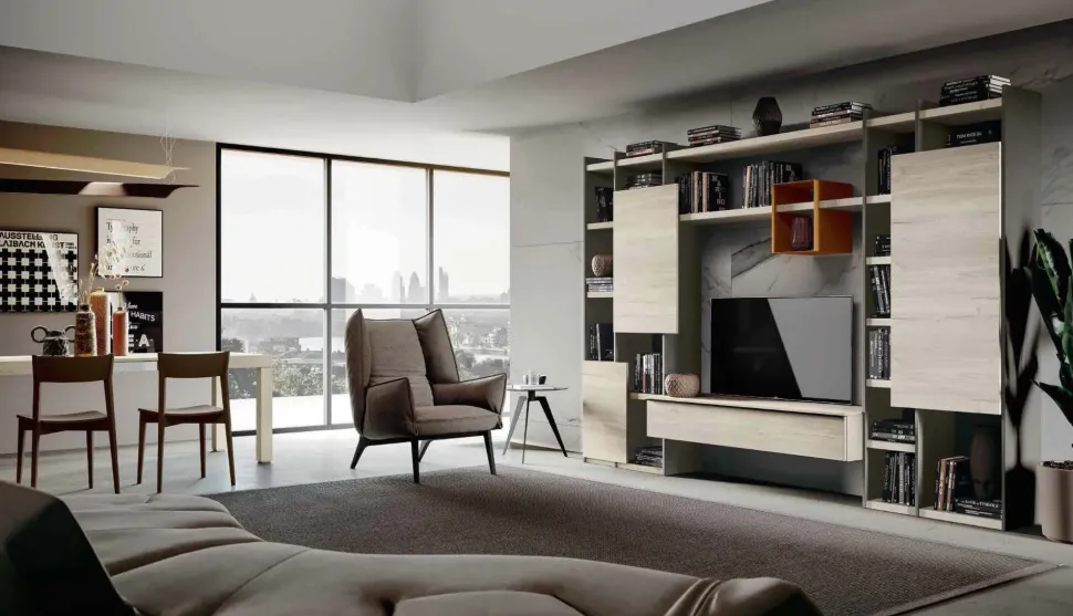 Parete attrezzata Qsm 618 di Imab in OFFERTA OUTLET