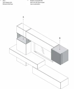 Parete attrezzata Qsm 635 di Imab in OFFERTA OUTLET
