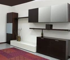 Parete attrezzata S335 Napol in stile moderna a prezzo ribassato