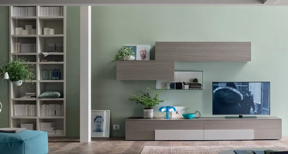 Parete attrezzata Sa 1559 Maronese acf in stile moderno a prezzo scontato