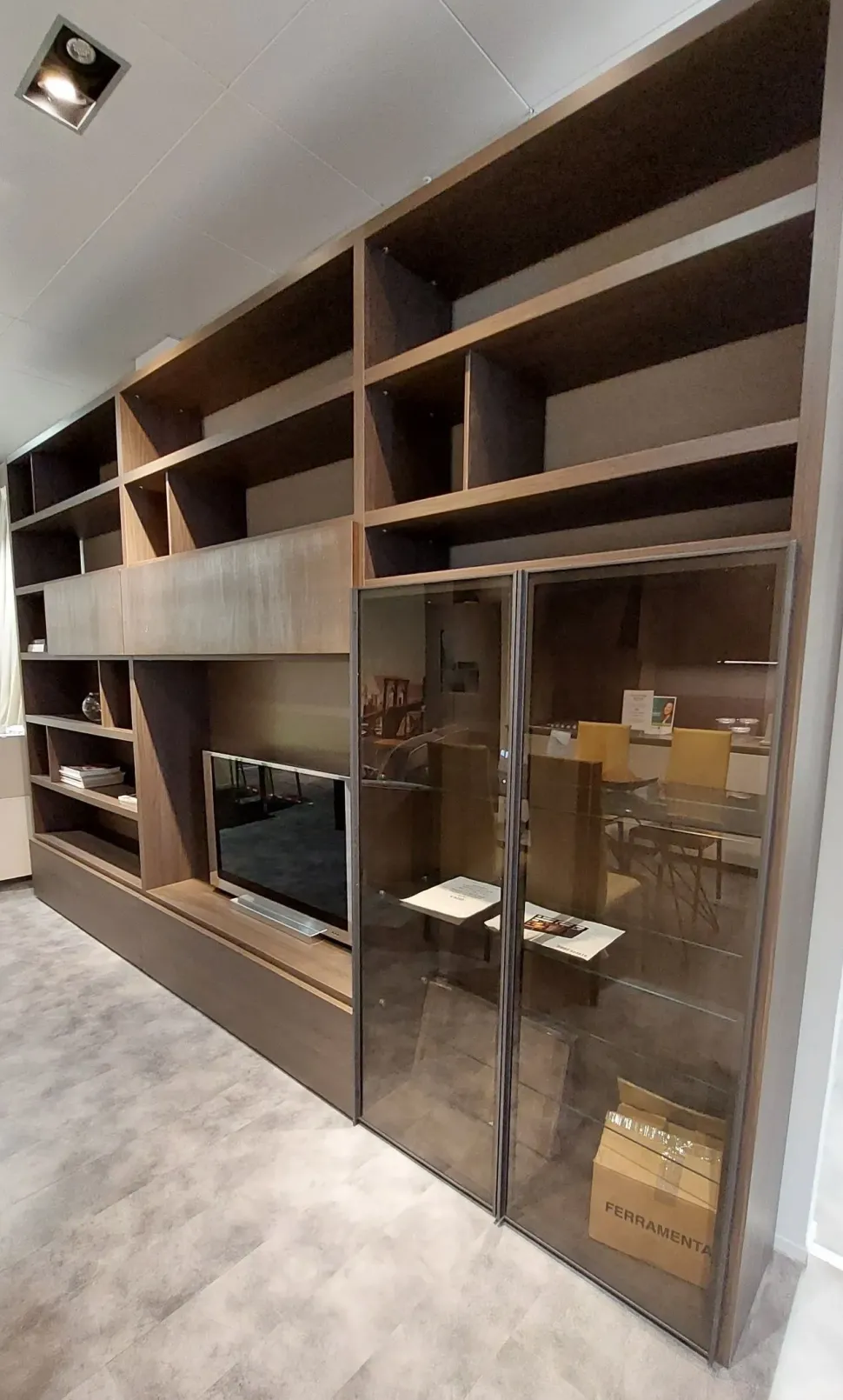 Parete attrezzata Seta Maronese acf in stile moderno a prezzo scontato