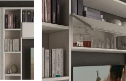 Parete attrezzata Silver comp. 9 di Collezione esclusiva scontata del 38%