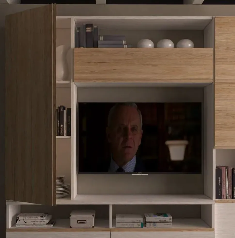 Parete attrezzata Silver comp. 6 Collezione esclusiva in stile moderno a prezzo scontato