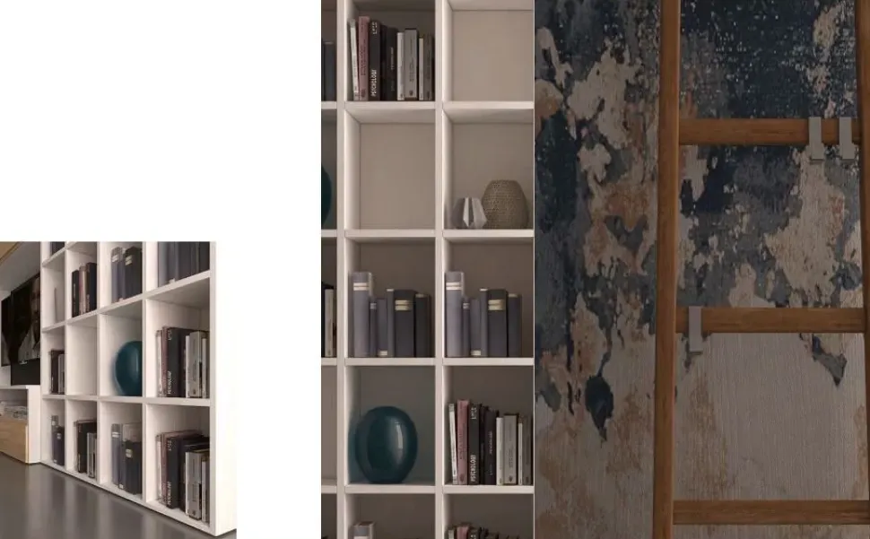 Parete attrezzata Silver comp. 6 Collezione esclusiva in stile moderno a prezzo scontato