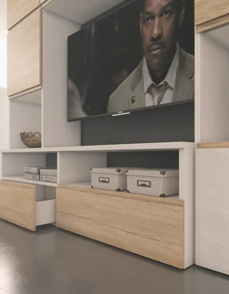 Parete attrezzata Silver- 1 del marchio Artigianale con un ribasso esclusivo