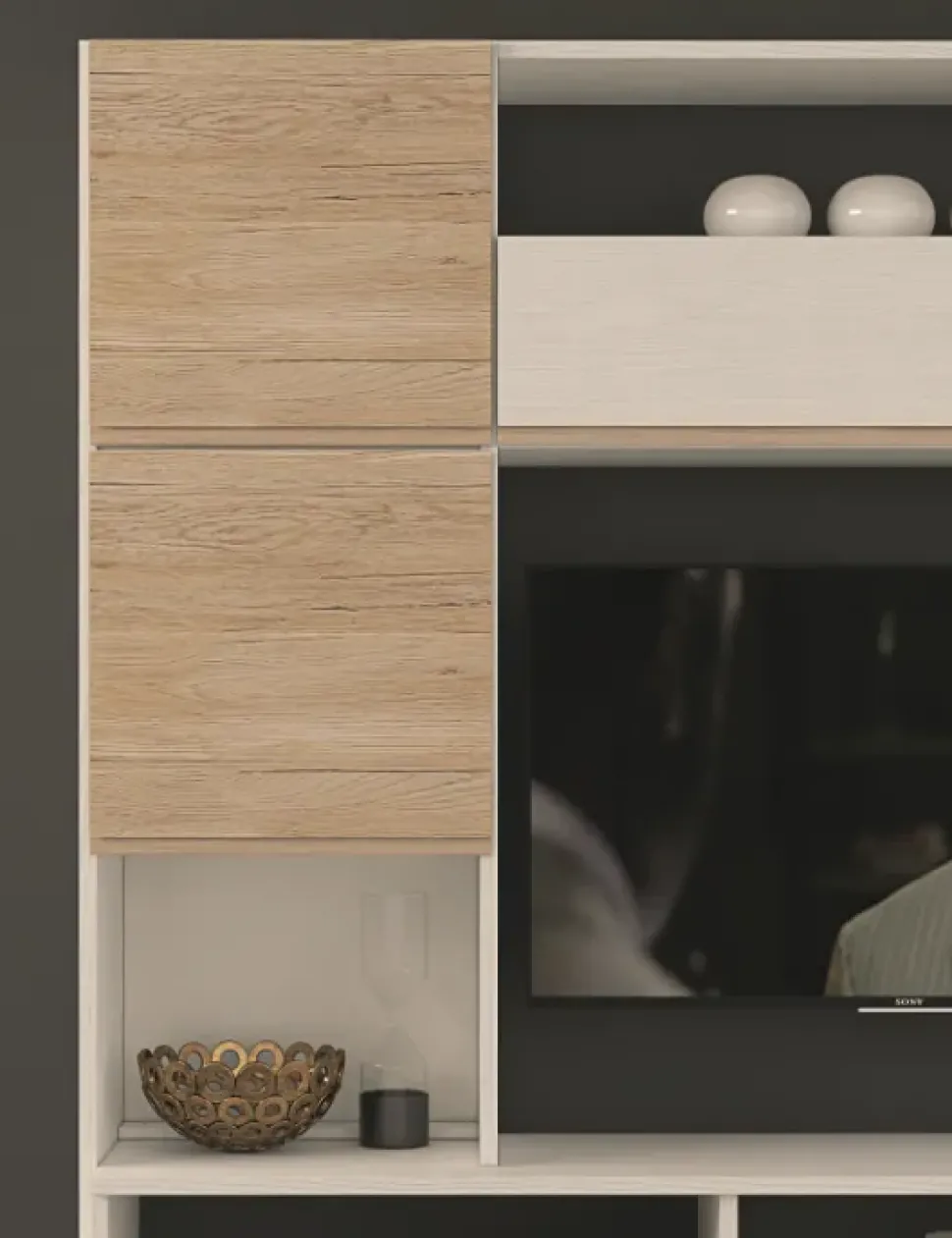 Parete attrezzata Silver- 1 del marchio Artigianale con un ribasso esclusivo