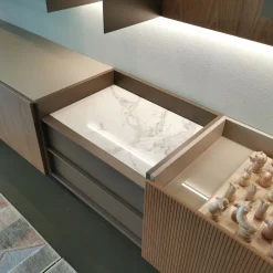 Parete attrezzata Skyline 3.0 di Astor mobili in OFFERTA OUTLET