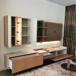 Parete attrezzata Skyline 3.0 di Astor mobili in OFFERTA OUTLET