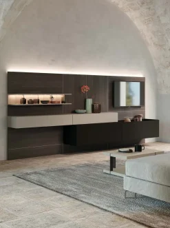 Parete attrezzata Skyline south italian atmosphere della marca Astor mobili con uno sconto esclusivo