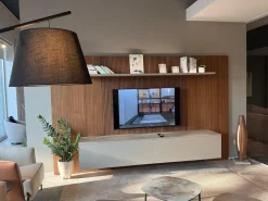 Parete attrezzata Soggiorno boiserie Pianca in stile design a prezzo ribassato