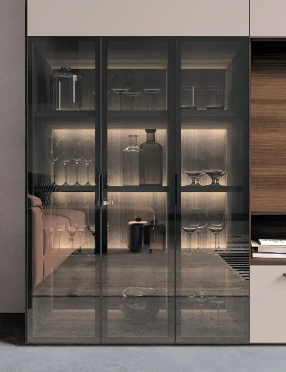 Parete attrezzata Space l12 dell'azienda Colombini casa con uno sconto esclusivo