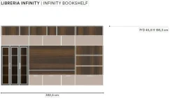 Parete attrezzata Space l12 dell'azienda Colombini casa con uno sconto esclusivo