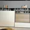 Parete attrezzata Spazioteca Pianca in stile moderna a prezzo scontato