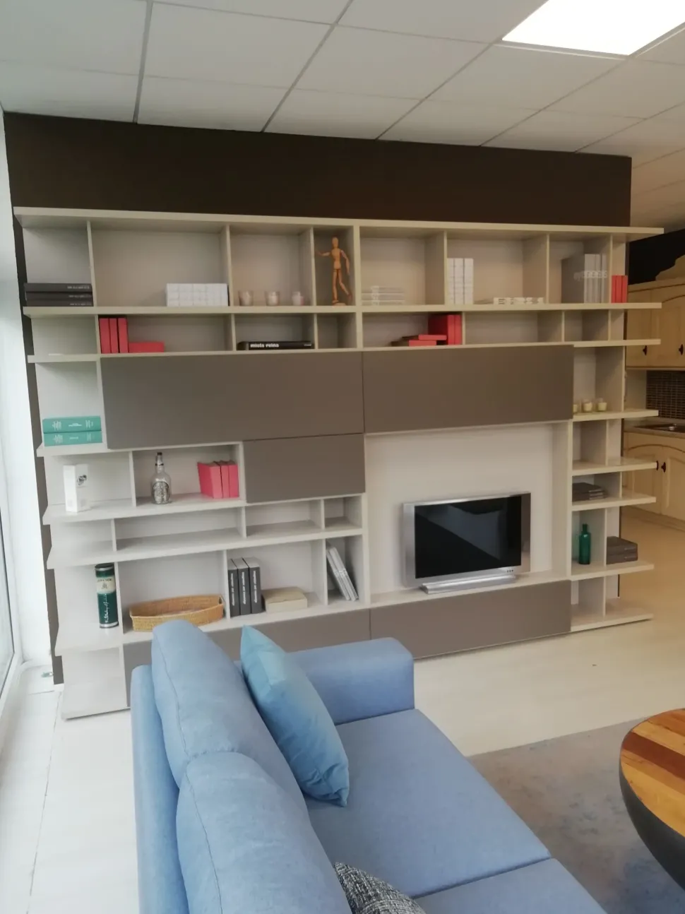 Parete attrezzata Spazioteca del marchio Pianca con un ribasso esclusivo