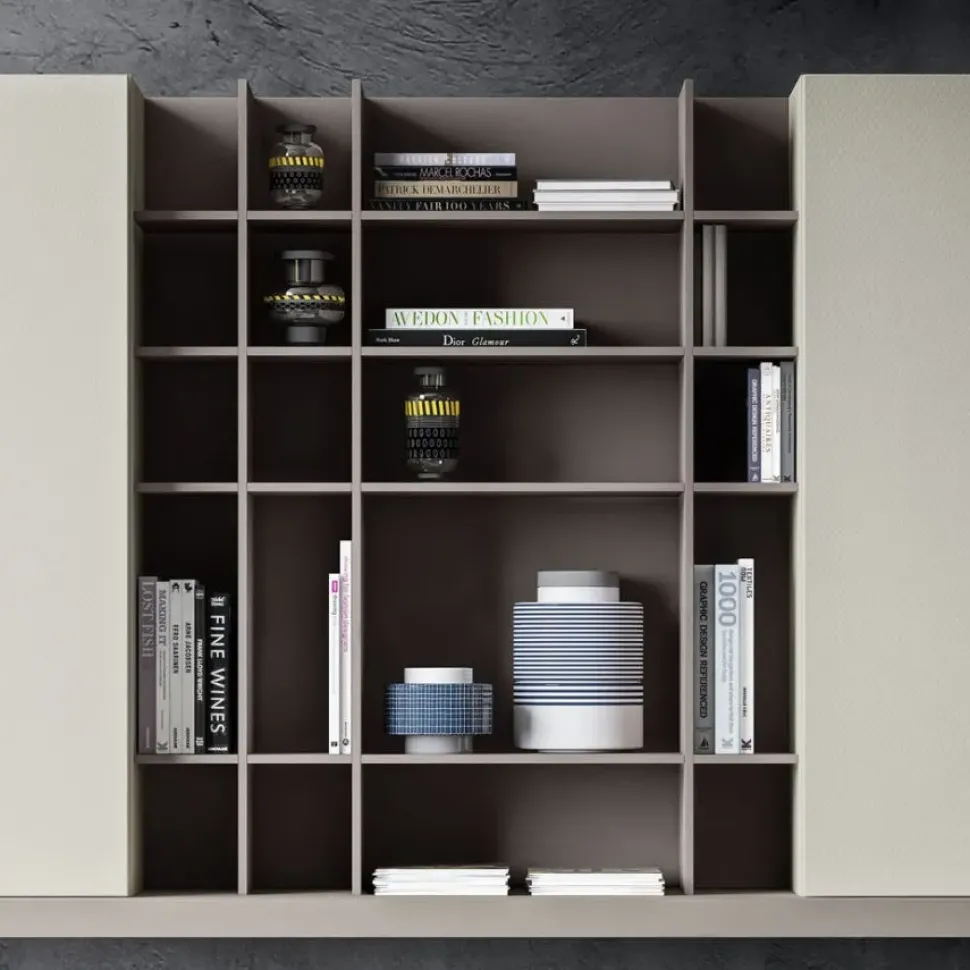 Parete attrezzata System day Homes in stile design a prezzo scontato