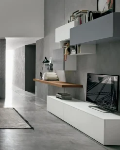 Parete attrezzata Tomasella in laminato materico A054 in Offerta Outlet