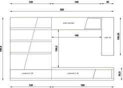 Parete attrezzata Traverso della marca Artigianale con un ribasso esclusivo