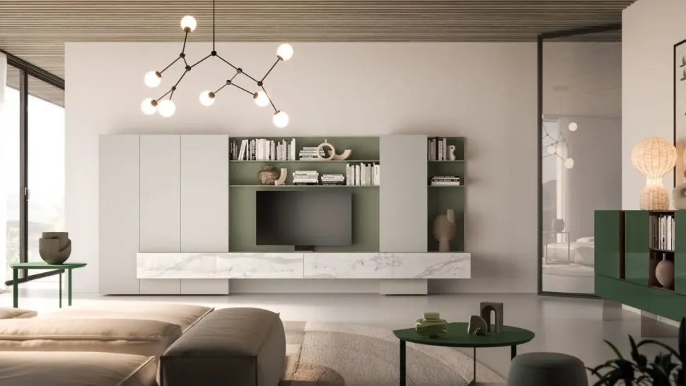 Parete attrezzata Yad 70 di Orme scontata del 30%