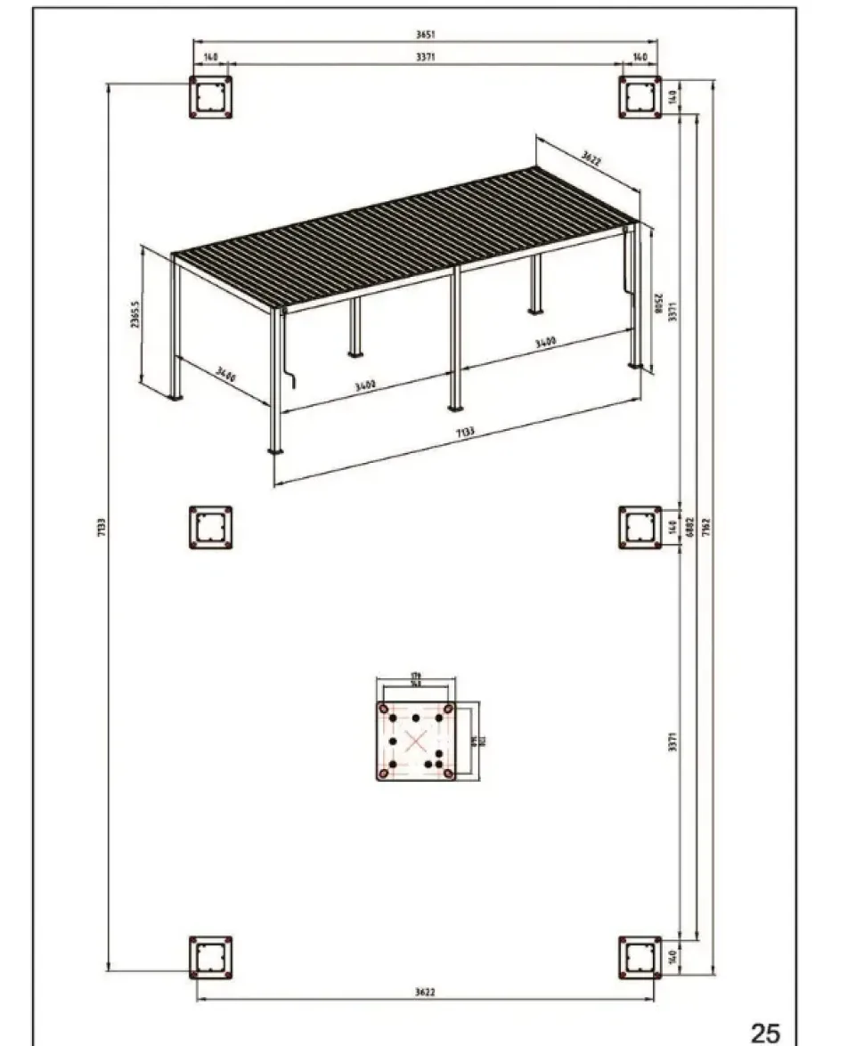 Pergotenda a marchio Bizzotto modello Pergotenga SCONTATA