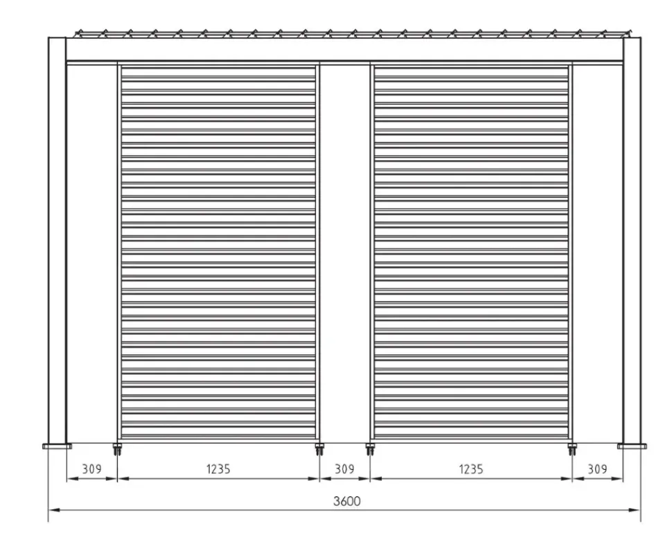 Pergotenda a marchio Bizzotto modello Pergotenga SCONTATA