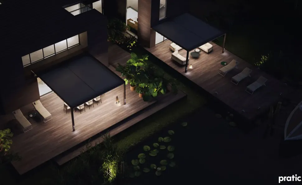 Pergotenda a marchio Pratic modello Phonix free SCONTATA