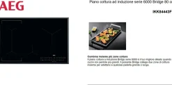 Piano cottura modello Aeg ikk8443fb   induzione Aeg a PREZZI OUTLET