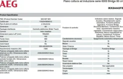 Piano cottura modello Aeg ikk8443fb induzione Aeg a PREZZI OUTLET